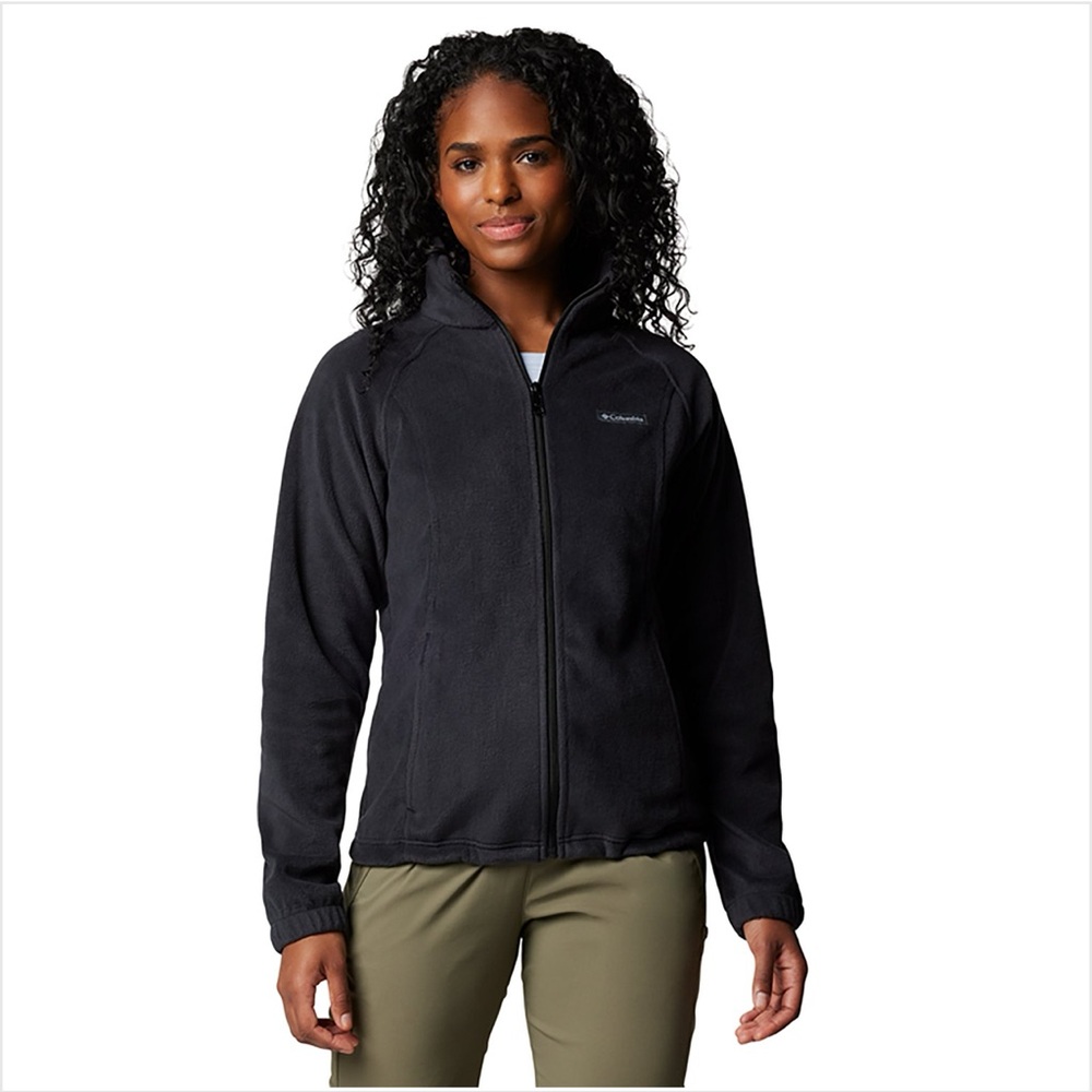 Columbia Black Sweater Fleece Jacket